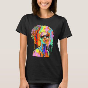 Black Girl Inspired Black Woman Paint-drivrutin T Shirt