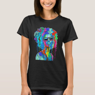 Black Girl Inspired Black Woman Paint-drivrutin T Shirt