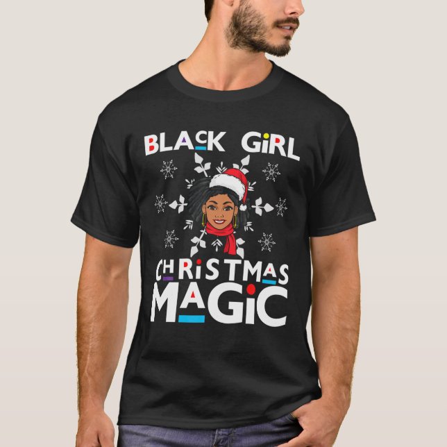 Black Girl-jultomten Sista syster Mela T Shirt (Framsida)