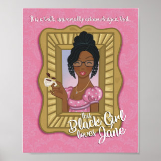 Black Girl Kärlek Poster (made)