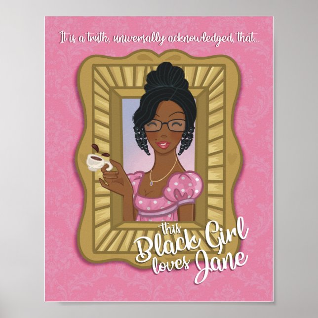 Black Girl Kärlek Poster (made) (Framsidan)