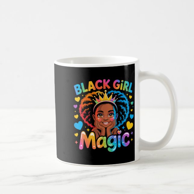Black Girl Magic African Girl Hbcu  Kaffemugg (Höger)