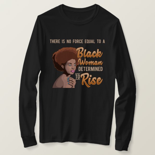 Black Girl Magic African Queen har bestämt sig för T Shirt (Design framsida)
