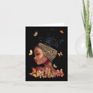 Black Girl Magic Afro Melanin Queen African Americ Kort