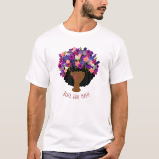 Black Girl Magic Afro Queen BLM Melanin T Shirt