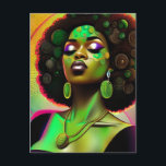 Black Girl Magic Birthday Sista Melanin Woman Helg Vykort<br><div class="desc">Black Girl Magic Anpassningsbar Personlig Birthday Sista Melanin Woman Queens</div>