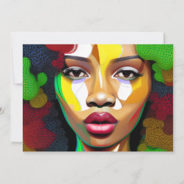 Black Girl Magic Birthday Sista Melanin Woman Inbjudningar