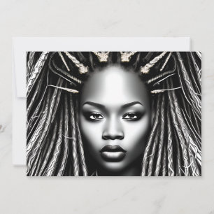 Black Girl Magic Birthday Sista Melanin Woman Inbjudningar