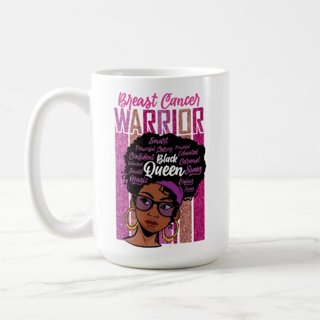Black Girl Magic Birthday Sista Melanin Woman Kaffemugg (Vänster)