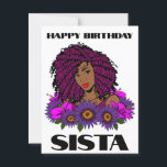 Black Girl Magic Birthday Sista Melanin Woman Post Vykort<br><div class="desc">Black Girl Magic Anpassningsbar Personlig Birthday Sista Melanin Woman Queens</div>