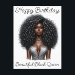 Black Girl Magic Birthday Sista Melanin Woman Vykort<br><div class="desc">Black Girl Magic Anpassningsbar Personlig Birthday Sista Melanin Woman Queens</div>