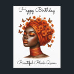 Black Girl Magic Birthday Sista Melanin Woman Vykort<br><div class="desc">Black Girl Magic Anpassningsbar Personlig Birthday Sista Melanin Woman Queens</div>