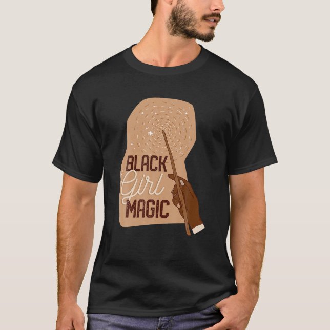 Black Girl Magic Black History BHM African T Shirt (Framsida)