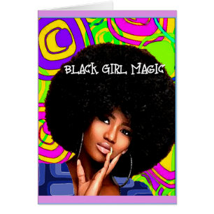 Black Girl Magic Hälsningskort