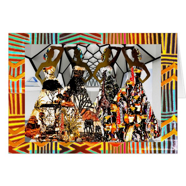 Black Girl Magic Hälsningskort (Framsidan Horizontal)