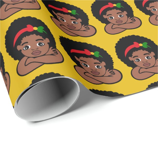 Black Girl Magic Julklapp Birthday Gifts Presentpapper (Rullad Hörn)