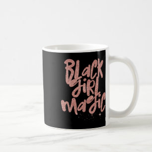 Black Girl Magic Rosa Stars Afro Black Queen Melan Kaffemugg