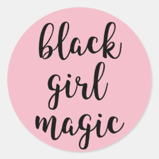 Black Girl Magic Sticker Runt Klistermärke