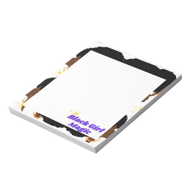 Black Girl Magic Sticky Notes Anteckningsblock (Roterad)
