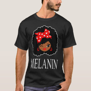 Black Girl Magic Winking Öga Afro Läppar Black Que T Shirt