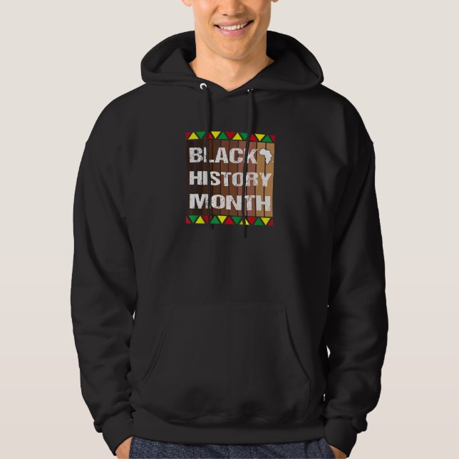 Black Girl Melanin Black History Month Jag är Blac Hoodie (Framsida)