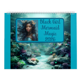 Black Girl Mermaid Magic 2026 Kalender