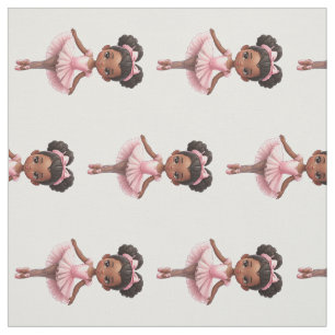 Black Girl Rosa Ballerina Ballet Tyg
