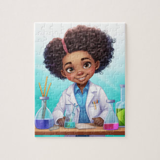 Black Girl Scientist #1 Pussel