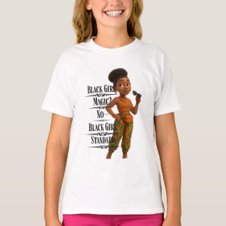 Black Girl Standard,Afro Modern,Pixarstyle 3d T Shirt