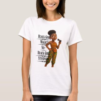 Black Girl Standard,Afro Modern,Pixarstyle 3d T Shirt