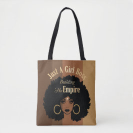 Black Girl Tote Bag Tygkasse