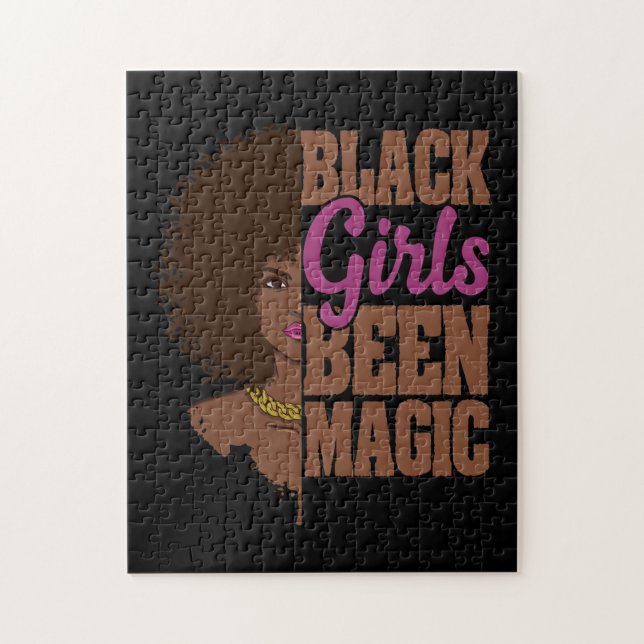 Black Girls Been Magic African Queen Gifts Pussel (Vertikal)