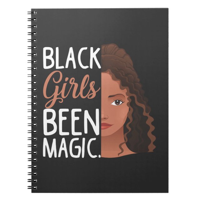 Black Girls har varit Magic African Girl Afro Wome Anteckningsbok (Framsidan)