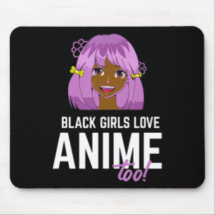 Black Girls Kärlek Anime för afrikansk amerikan Musmatta