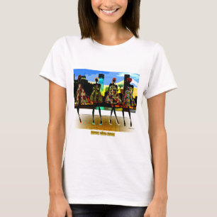 Black Girls Sten! Illustration av vattenfärg Mode Tee Shirt