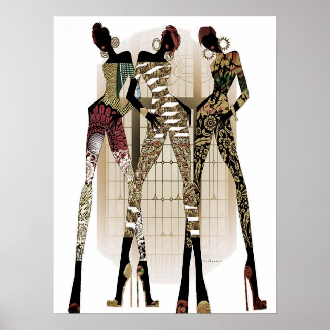 Black Girls Sten Poster (Framsidan)