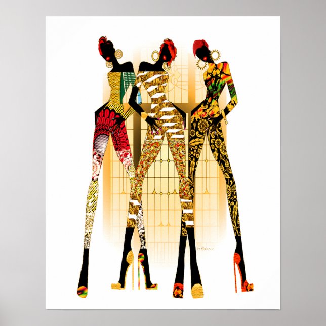 Black Girls Sten Poster (Framsidan)