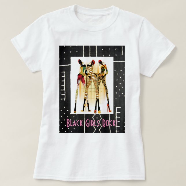Black Girls Sten! T-shirt (Design framsida)
