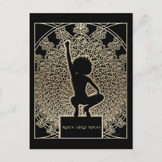 Black Girls Sten! Vykort (Framsida)