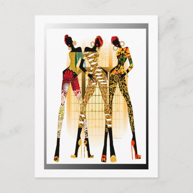 Black Girls Sten Vykort (Framsida)