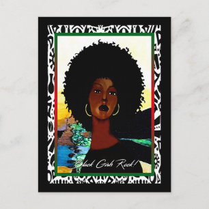 Black Girls Sten! Vykort