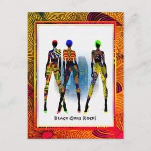 Black Girls Sten! Vykort