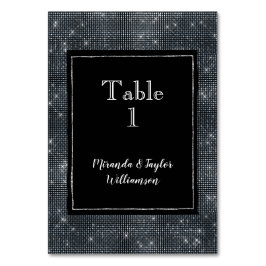 Black Glam Silver Gnistra Bordsnummer