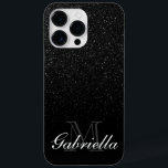 Black Glitter Monogram<br><div class="desc">Black Glitter Monogram</div>
