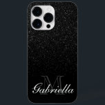Black Glitter Monogram<br><div class="desc">Black Glitter Monogram</div>
