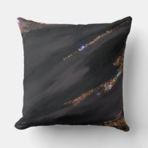 Black Glitter Pillow