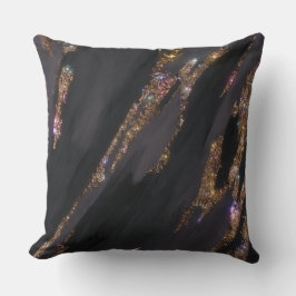 Black Glitter Pillow Kudde