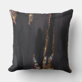 Black Glitter Pillow Kudde