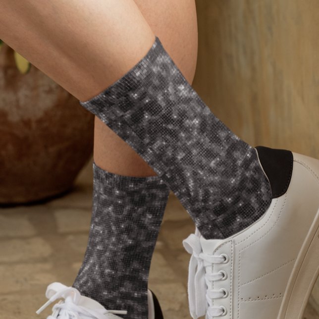 Black Glitter Sequin Glam Gnistra Strumpor (Skapare uppladdad)