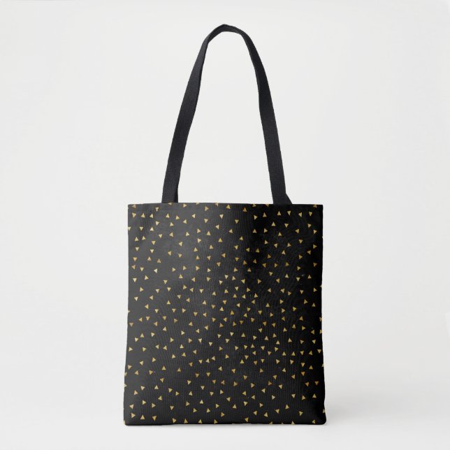 Black Glitter Sparkly Mode Tygkasse (Framsida)